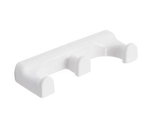 Metaform - Appendiabito triplo da parete Bianco in Termoindurente e ABS Mod. ...