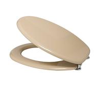 Copriwater sedile copri wc universale in legno champagne con cerniere universali