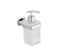 Metaform - Dispenser sapone da parete Cromo in Ottone cromato e vetro Mod. Aida