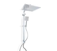 METAFORM modello Zeus colonna doccia con soffione quadrato 25 cm e doccetta 10 cm