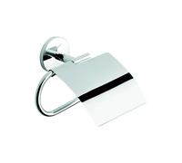 Metaform - Porta rotolo chiuso da parete Cromo in Acciaio cromato Mod. One du...