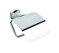 Metaform - Porta rotolo chiuso da parete Cromo in Ottone cromato Mod. Aida