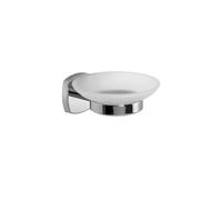 Metaform - Porta sapone da parete Cromo in Acciaio cromato e vetro Mod. Starter