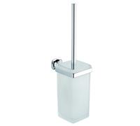 Metaform - Porta scopino da parete Cromo in Ottone cromato e vetro Mod. Aida