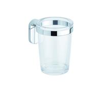 Metaform - Porta spazzolini da parete Cromo in Acciaio cromato, SAN e ABS Mod...