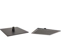 Metaform Seven Soffione Doccia Quadro 20x20cm Nero Opaco (M46)