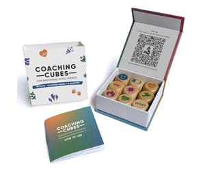 metaFox Coaching Cubes for Emotional Intelligence - 9 cubes with Coaching Questions for Emotion, Personal Development - Use as Therapy Tools, Story Cubes, Conversation Cubes, Therapy Games