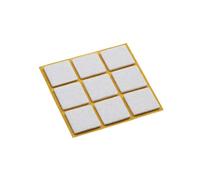 Metafranc Feltro, autoadesivi, Bianchi, 9 Pezzi, Protezione Efficace Set mobili delicati, feltrini per sedie/Piedini per Pavimenti / 645156, Weiß, 25 x 25 mm (9 Stück)