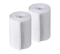 Metafranc Nastro in feltro 1 m x 100 mm, autoadesivo, bianco, 2 pezzi, ritagliabile, protezione efficace dei vostri mobili / nastro adesivo in feltro su rotolo/feltrini per mobili per pavimenti delicati / 647119