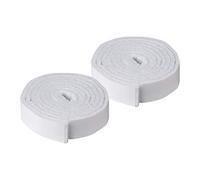 Metafranc Nastro in feltro 1 m x 16 mm, autoadesivo, bianco, 2 pezzi, ritagliabile, protezione efficace per i vostri mobili, nastro adesivo in feltro su rotolo, feltrini per pavimenti delicati, 647129