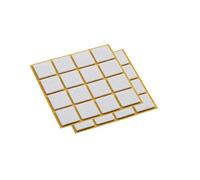 Metafranc 644996 644996-Feltrini autoadesivi in feltro, pezzi, protezione efficace per mobili, set di feltrini delicati, per sedie e pavimenti, colore: Bianco, 32 x 32 mm (30 Stück)