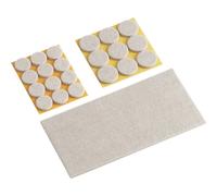 Metafranc WU0644896 Feltro autoadesivo, rotondo, quadrato Beige 1 KIT