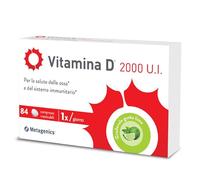 Metagenics Vitamina D 2000 U.I. - Integratore Sistema Immunitario - Per la Salute delle Ossa - 84 Compresse Masticabile
