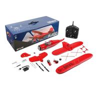MetaHrystynx Aereo RC, 2.4G 4CH Brushless Telecomando Aereo 3D/6G EPP Aereo Ala Fissa RTF Ready to Fly Gliding Modello di Aereo con Luce LED, Aereo per Principianti (versione RTF) (A300 rosso)