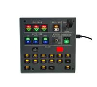 MetaHrystynx Pannello simulatore di volo, A31X/A350/XECAM, indicatore del carrello di atterraggio pannello integrato per MSFS 2020/2024 con retroilluminazione, plug-and-play, cabina di guida Windows