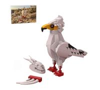 MetaHrystynx Set di blocchi da costruzione per uccelli egiziani della fauna selvatica, MOC-242157, modello da esposizione con blocchi da costruzione, modello da collezione a tema animale da costruire