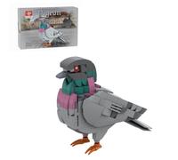 MetaHrystynx SKABRAM MOC-208738 - Set di blocchi da costruzione per piccioni selvatici, mattoncini meccanici per uccelli, modello di mattoni fai da te, decorazione per casa e ufficio, regalo per