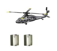 MetaHrystynx UH-60 RC elicottero, 2.4G 5CH Flybarless Scala RC elicottero modello con tenuta barometrica di altitudine, posizionamento del flusso ottico, volo invertito con una chiave per principianti