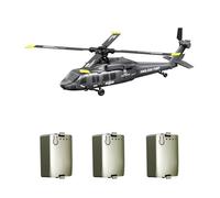 MetaHrystynx UH-60 RC elicottero, 2.4G 5CH Flybarless Scala RC elicottero modello con tenuta barometrica di altitudine, posizionamento del flusso ottico, volo invertito con una chiave per principianti