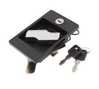 Metal 2-Door Cupboard Closet Key Lock Entry Locker Hardware Black