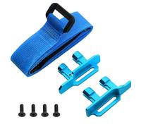 Metal 3S 4S Tall Battery Holder Mount Hold Down with Battery Strap for 1/10 for Trax-xas MAXX RC Car Upgrade Parts parte di ricambio(Blauw)
