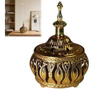 Metal Arabians Style Aromatherapy Ornament, Middle Eastern Tabletop Decorative Censer, Incense Burner Holder for Spa Home Office Living Room Meditation Bedrooms Christian Church Decor