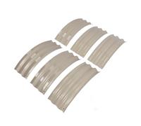 Metal Aumentate Letto a Vaso di Piantagioni, Bordi Arrotondati Aperti Sotto, Facile da Installare i Reclami da Giardino - per Impianto per Verdure (Bianco avorio)