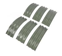 Metal Aumentate Letto a Vaso di Piantagioni, Bordi Arrotondati Aperti Sotto, Facile da Installare i Reclami da Giardino - per Impianto per Verdure (verde chiaro)