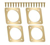 Metal Aviary Entrance Guard 2x2in per predator per proof Metal(1/4 inch) | Blocks snakes rats, 2x2in size, gold finish, secure entry, per predator defense