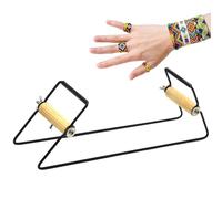Metal Bead looom Kit - Extra Wide Metal Bead looom Kit | Handmade Bead Weaving Machine Jewelry Making Supplies | Stainless Steel Beading Bracelet Threader For Beginners Earrings Craft Home School