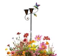 Metal Bee Watering Station & Garden Stake - Decorative Pollinator Drinking | Metal Bee & Butterfly Watering Station, Weatherproof Ground-Mounted Outdoor Garden Stake, Decorative Drinking Bowl & P