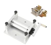 Metal Bending Slip Roll Machine, DIY Manual Plate Rolling Machine, Soft Metal Sheet Tube Rolling Machine with Adjustable Rollers, for Wood Plastic Metal Strips, Sheet and Tube Rolling
