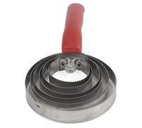 Metal bestiame per bestiame a pennello Curry pettinaggio con impugnatura a mano morbida per grande cavallo sei in acciaio inossidabile anellito