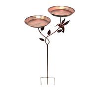 Metal Bird Bath - Rustproof Iron Feeder With Removable Bowl | Retro Standing Birdbath And Drinker For Hummingbirds And Wild Birds | 36-Inch Outdoor Decor Fors Patio, Garden, Yard
