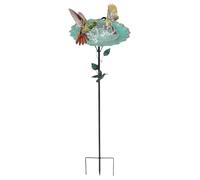Metal Birds Bath, Outdoors Gardens Bird Bath Feeder Bowl, Iron Multi-Functional Rust-Proof Standing Bowl for Farm, Pathway, Patio, and Garden Yard Decoration, 32,28 x 10,24 pollici