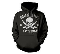 METAL BLADE RECORDS - PIRATE LOGO BLACK Hooded Sweatshirt Small