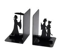 Metal Bookends Decorative Books Desktop Organizer per la scuola di libreria