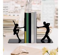 Metal Bookends Decorative Books Desktop Organizer per la scuola di libreria