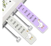 Metal Bookmark - Humorous Gag Style Book Page Holder, Rust Resistant Precision Crafted Reading Marker, Lightweight Elegant Clip Design | Bookish, Office Use, Library Reading, Novel Lovers