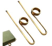 Metal Bookmarks - Antique Style Page Clips, Elegant Retro Reading Marker Duo Ornamental Finish | Suitable for Women Book Collection Diy Artwork Scrapbooking Library Usage, 5x1.97x0.2 inches