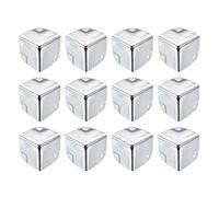 Metal Box Corner Protectors Box Edge Guard Protector 35x35x35mm Silver Tone 12pcs