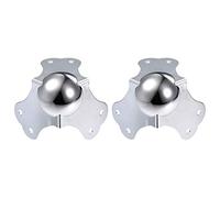 Metal Box Corner Protectors Box Edge Guard Protector 73 x 73 x 73 mm Silver Tone 2 pezzi