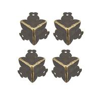 Metal Box Corner Protectors Edge Guard Protector 33 x 33 x 33 mm, bronzo tono, 4 pezzi