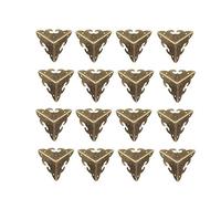 Metal Box Corner Protectors Edge Guard Protector 45 x 45 x 45 mm, bronzo tono, 16 pezzi