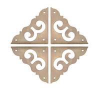 Metal Box Corner Protectors Vintage Decor Edge Guard Protector 37 x 37 x 52 mm Bronzo Tone 16 pz