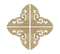 Metal Box Corner Protectors Vintage Decor Edge Guard Protector 65 x 65 x 89 mm Bronzo Tone 4 pz