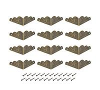 Metal Box Protettori Angolare Scatola in Legno Edge Guard Protector 27 x 27 x 13 mm Bronzo Tone 12 pz