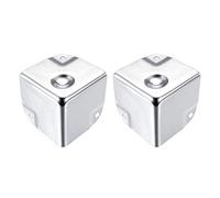 Metal Box Protettori Angolare Scatola in Legno Edge Guard Protector 50x50x50mm Silver Tone 2 Pezzi