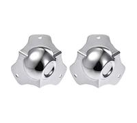 Metal Box Protettori Angolare Scatola in Legno Edge Guard Protector 58 x 58 mm Silver Tone 2 Pezzi
