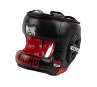 METAL BOXE Casque à Barre Sparring Senior, Caschi Sportivi da Combattimento Unisex Adulto, Nero/Rosso